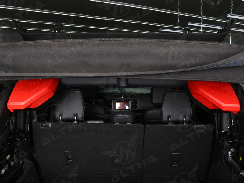 Trunk enlarged audio enclosure