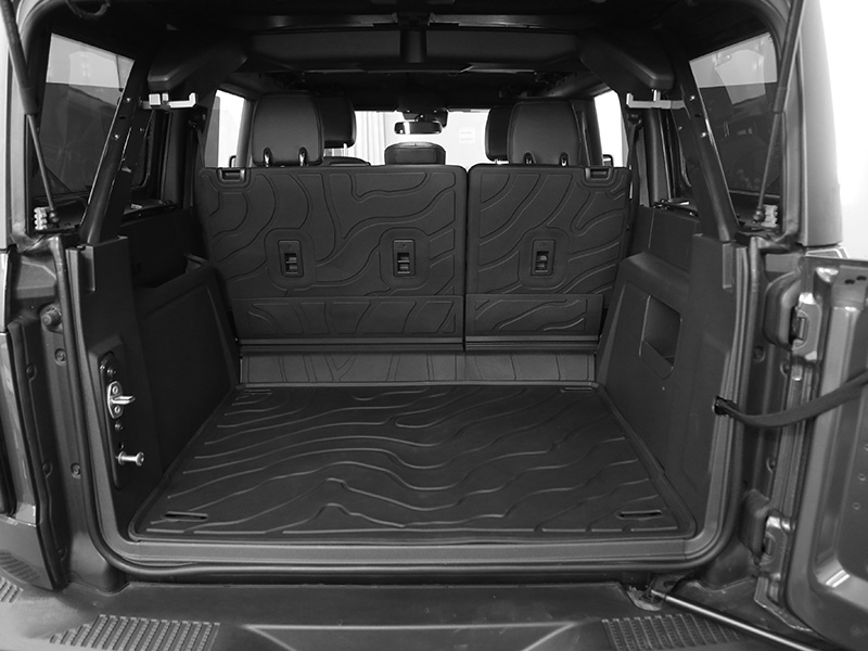 injection-molded trunk and seat back mats