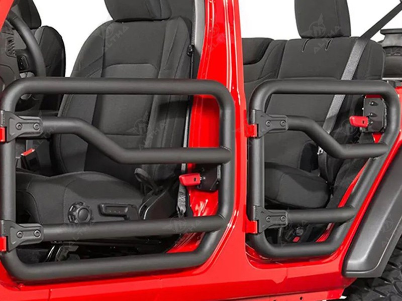 Jeep Wrangler JL Carbon Steel Tube Doors with Rearview Mirrors