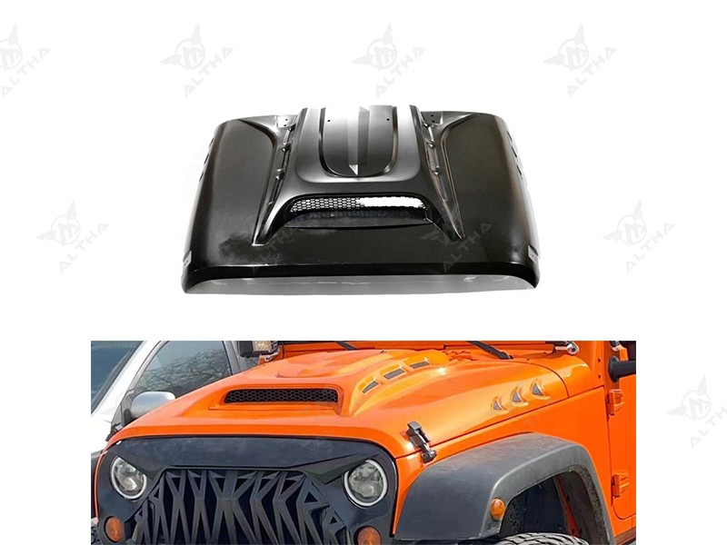 Jeep Wrangler JK Hood with Functional Air Vents