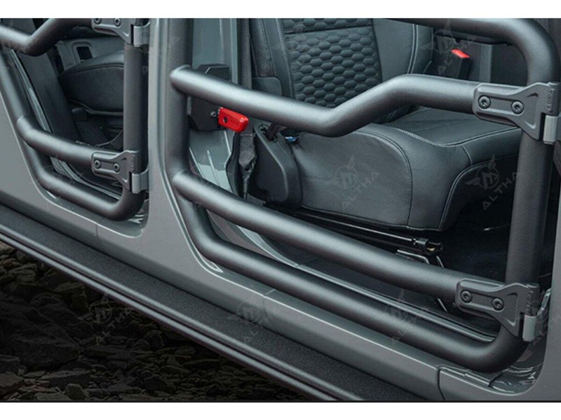 Jeep Wrangler JL Carbon Steel Tube Doors with Rearview Mirrors