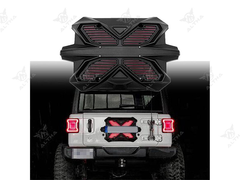 Tailgate Spare Tire Delete Plate Kit Tailgate Sealing Plate for Jeep Wrangler JL