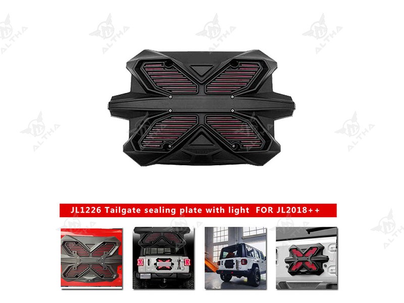 Tailgate Spare Tire Delete Plate Kit Tailgate Sealing Plate for Jeep Wrangler JL