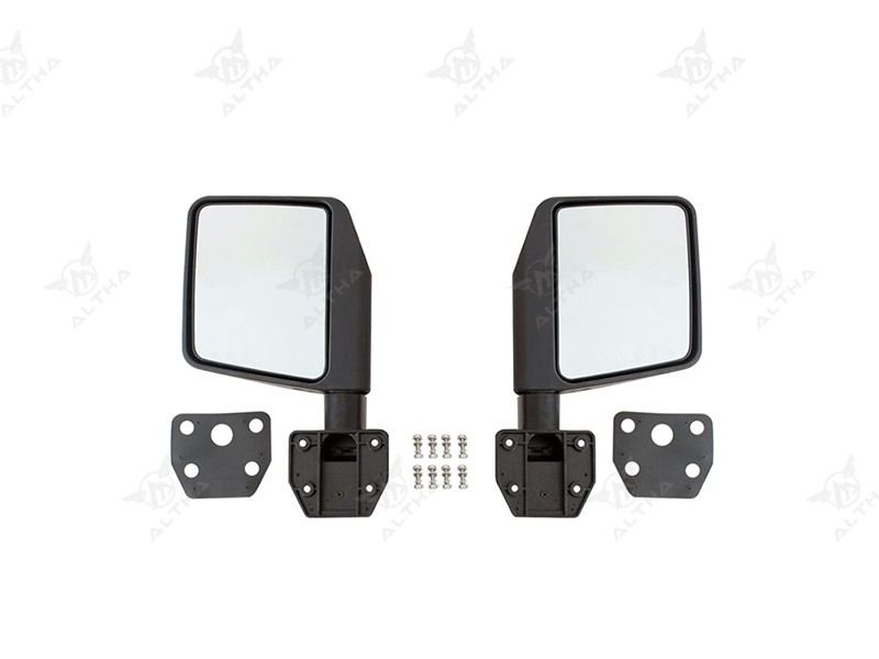 Spider Mesh Style Carbon Steel Door with Rear-View Mirror for Jeep Wrangler JK