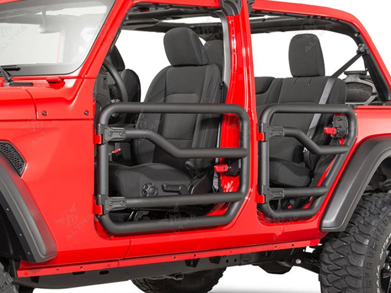 Jeep Wrangler JL Carbon Steel Tube Doors with Rearview Mirrors