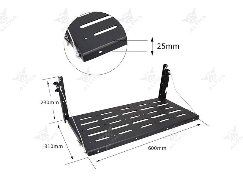 Foldable Tailgate Working Table for Jeep Wrangler JK