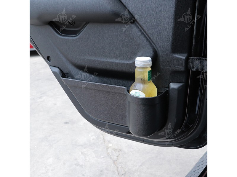 ABS Car Door Water Cup Storage Box for Jeep Wrangler JL 2018-2023