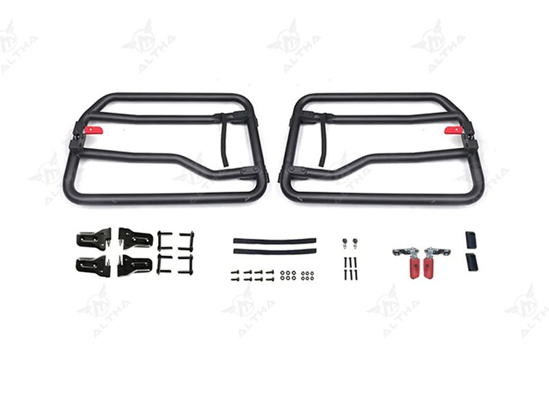 Jeep Wrangler JL Carbon Steel Tube Doors with Rearview Mirrors