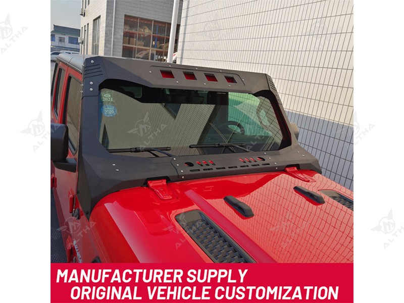 Armor-Style Windshield Encasing Frame Safeguard For Jeep Wrangler JL