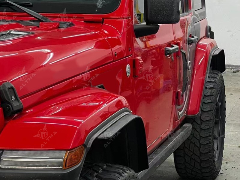 ABS Wide Fender Flares for Jeep Wrangler JL 2018-2023