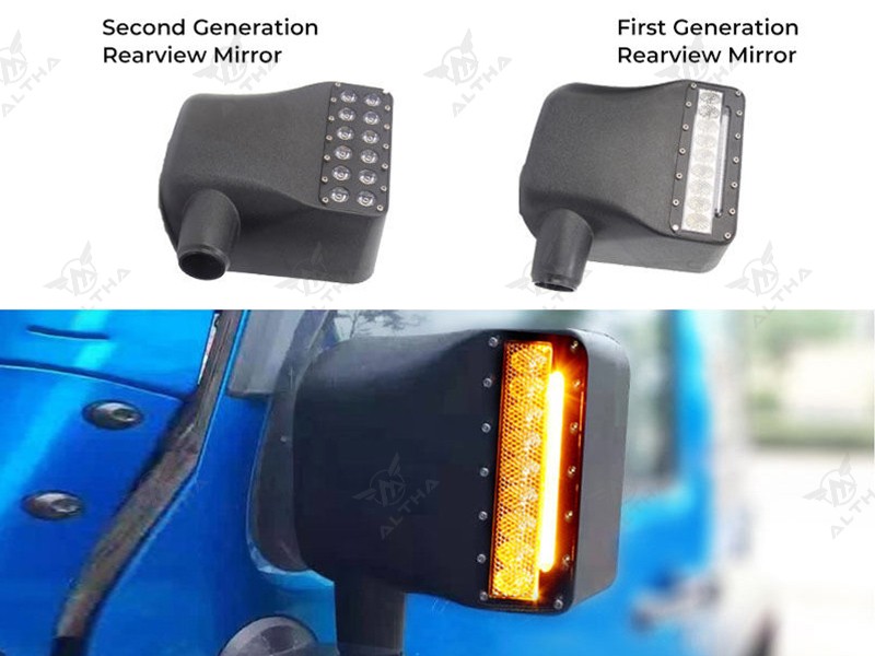 Jeep Wrangler JK LED Side Mirror with Light