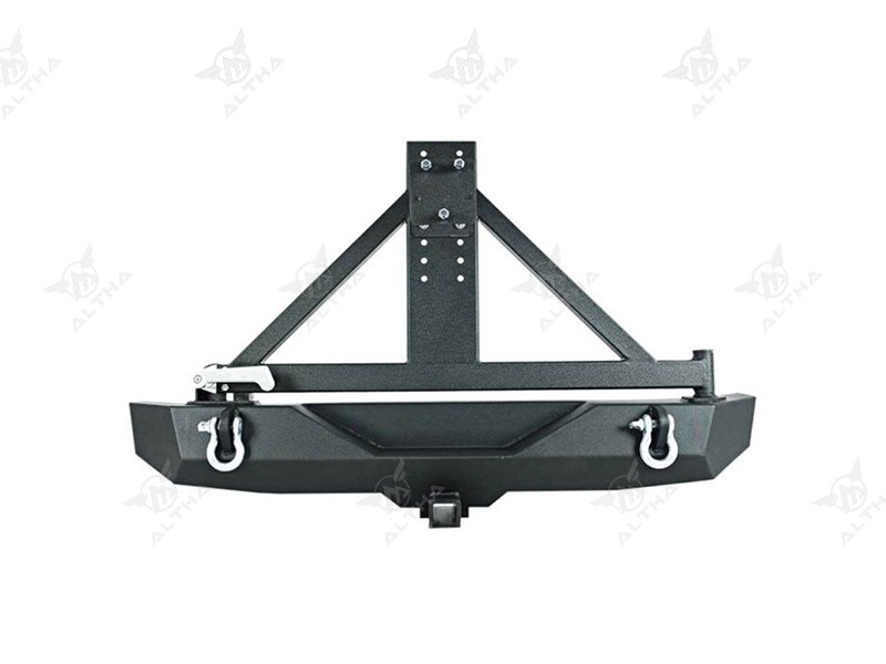 Rear Bumper with Spare Tire Carrier For Jeep Wrangler JK
